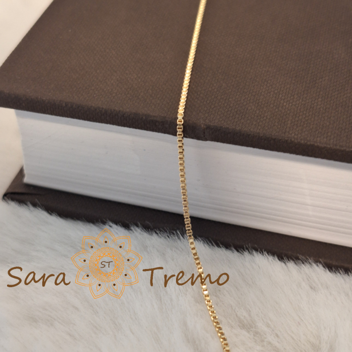 Lantisor unisex Aurelian – placat aur 18K, Brazilia, stanta, 50 cm [6]