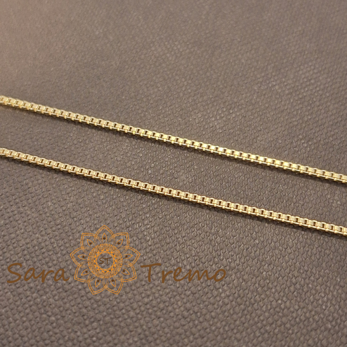 Lantisor unisex Aurelian – placat aur 18K, Brazilia, stanta, 50 cm [3]