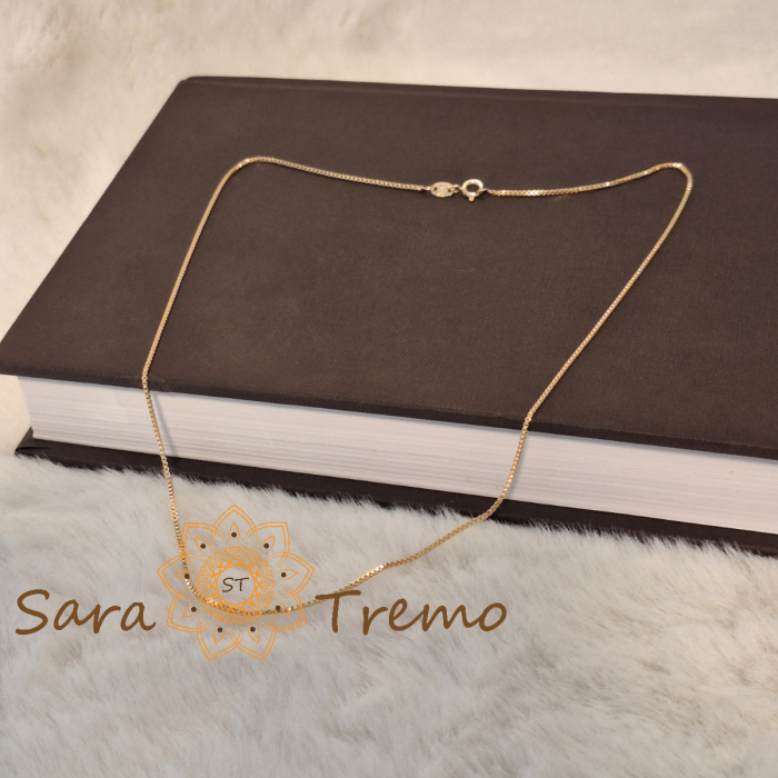 Lantisor unisex Aurelian – placat aur 18K, Brazilia, stanta, 50 cm [4]