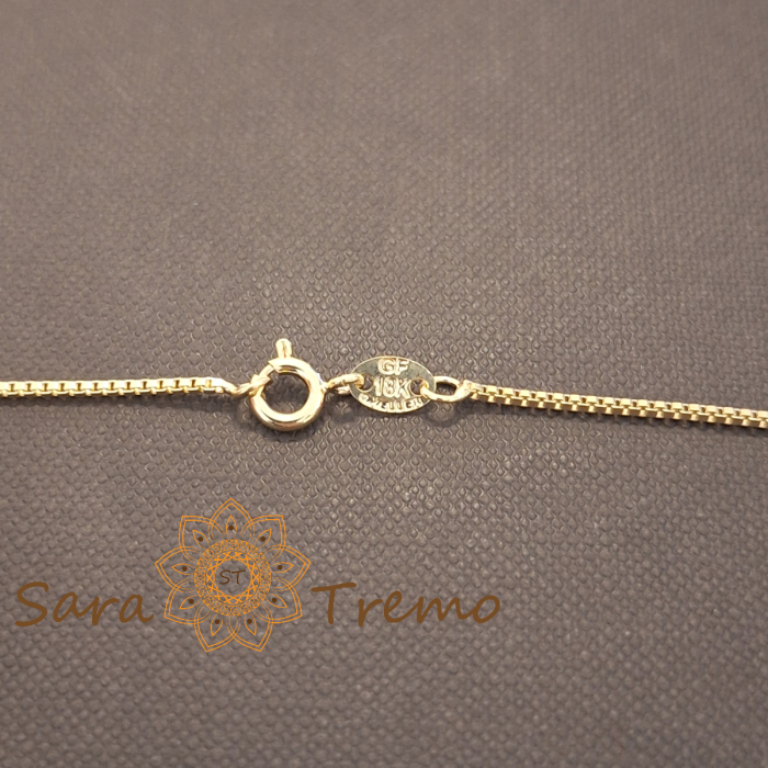 Lantisor unisex Aurelian – placat aur 18K, Brazilia, stanta, 50 cm [7]