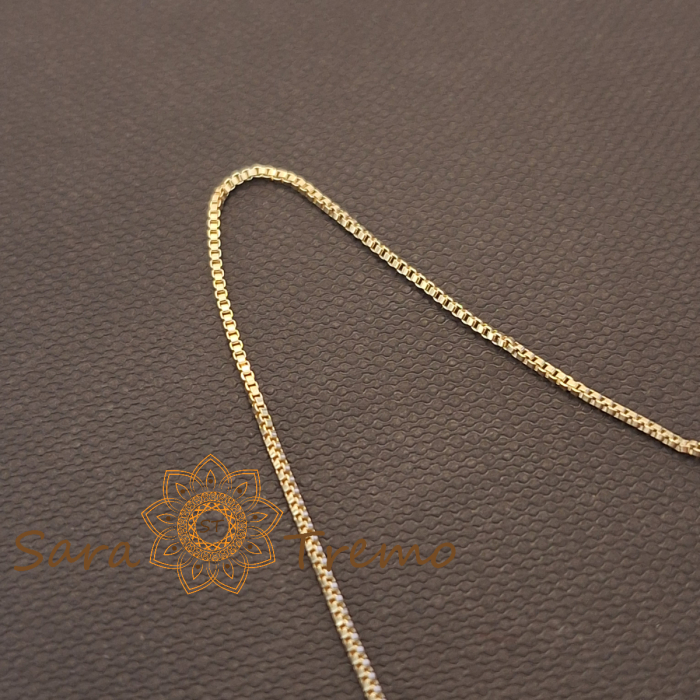 Colier placat cu aur 18K Brazilia cu stanta – Inima Pura 45cm [4]