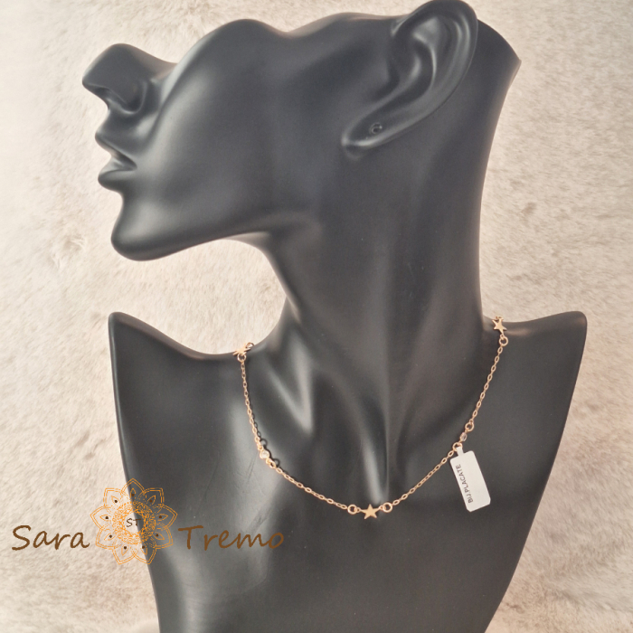 Colier „Stella di Luce” – stele de aur la baza gâtului [7]