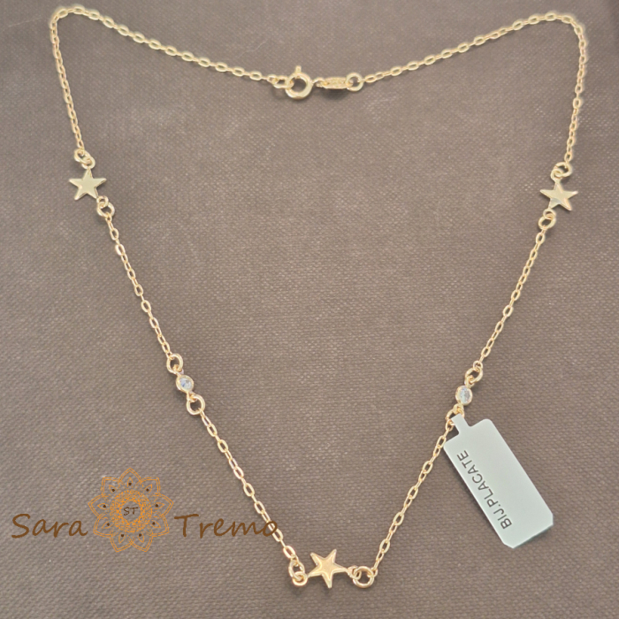 Colier „Stella di Luce” – stele de aur la baza gâtului [1]