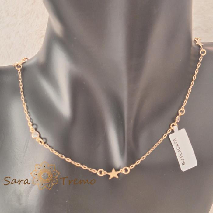 Colier „Stella di Luce” – stele de aur la baza gâtului [9]