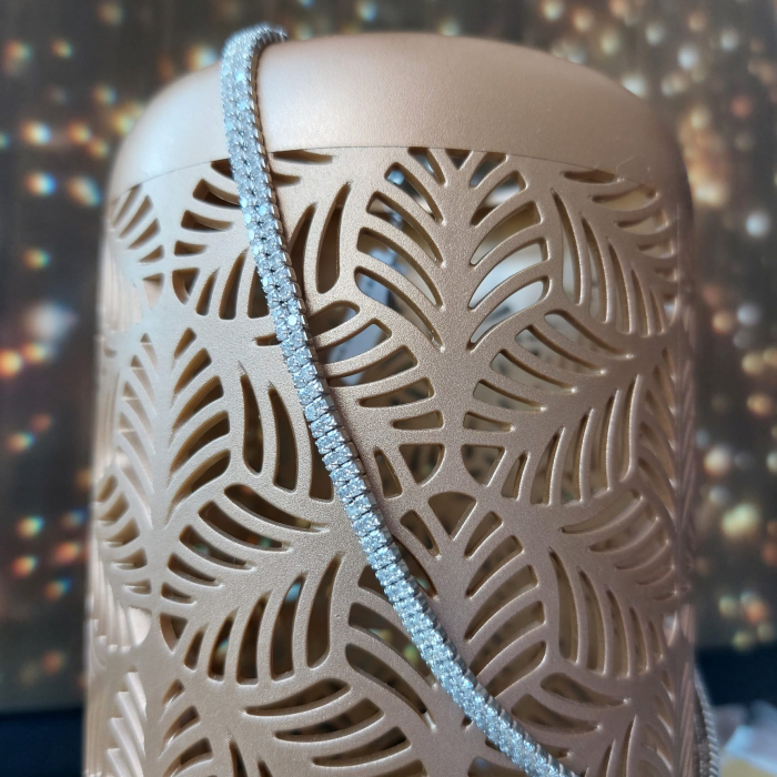 Colier Tennis Dublu Argint 925 & Zirconia - Eleganța Thai [4]