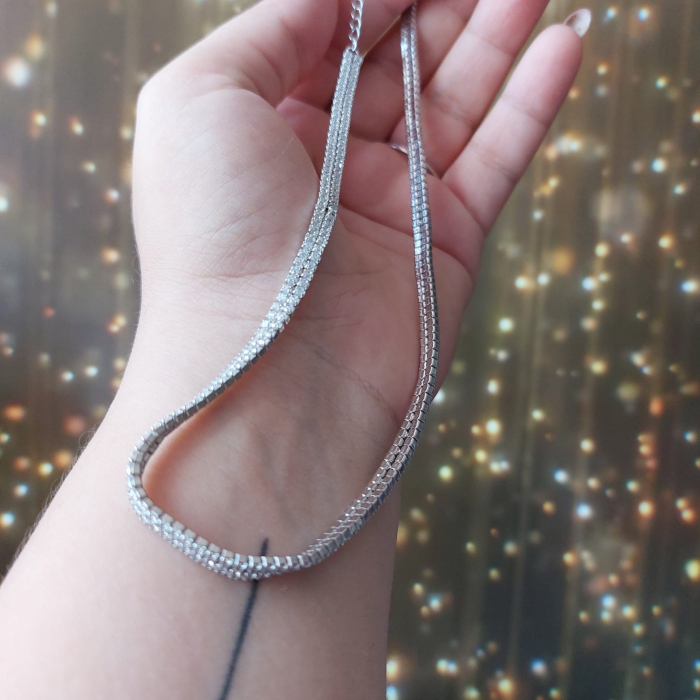 Colier Tennis Dublu Argint 925 & Zirconia - Eleganța Thai [5]