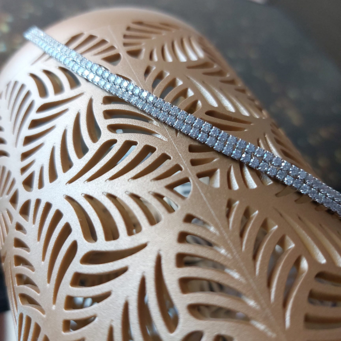 Colier Tennis Dublu Argint 925 & Zirconia - Eleganța Thai [2]