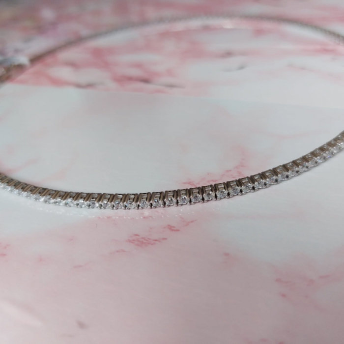 Colier Tennis Masiv Argint 925 & Zirconia - Thai Lux [5]