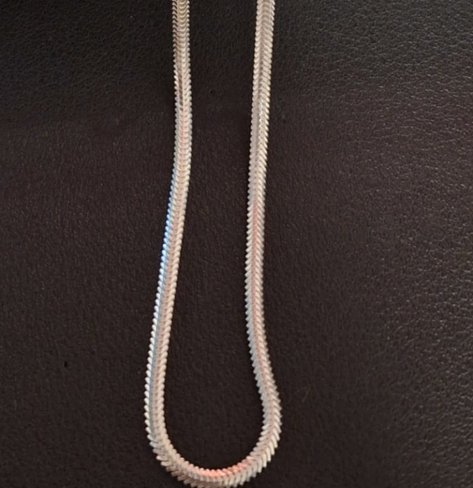 Colier tip sarpe plat din argint 925 Aramis - unisex - 50 cm [4]