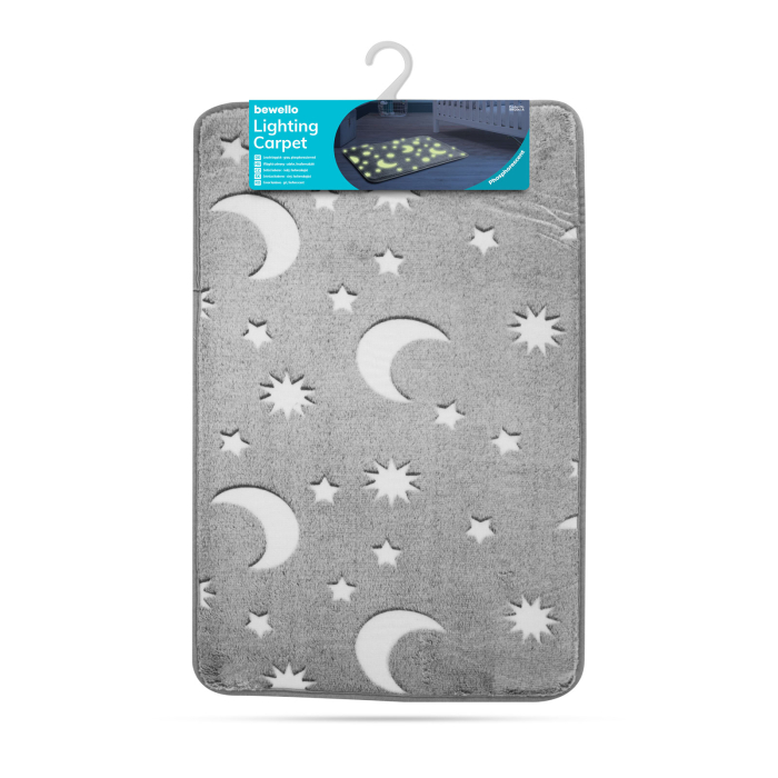 Covor luminos - gri, fosforescent - 60 x 40 cm [2]