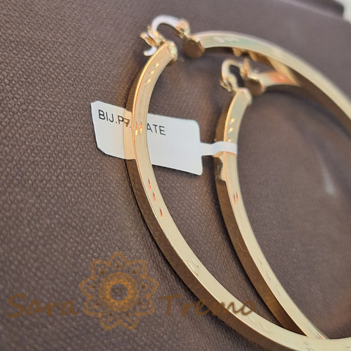 Creole ultra-luxury placate cu aur 6.5 cm Vimeo [3]