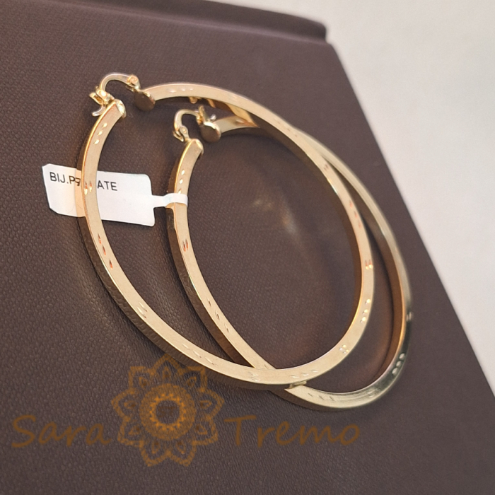 Creole ultra-luxury placate cu aur 6.5 cm Vimeo [2]
