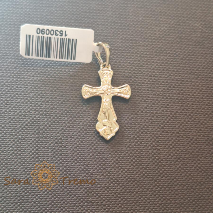 Cruciulita placata cu aur Credinta Vie [1]