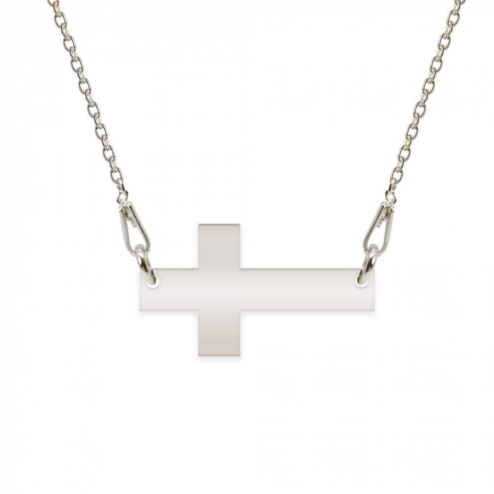 Crux - Colier personalizata argint 925 cruce cu text [2]
