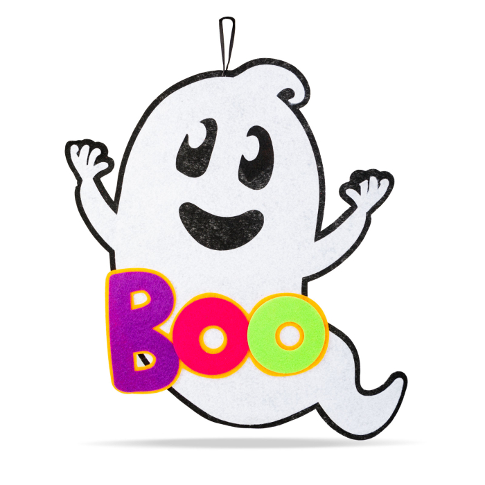 Decorațiune de Halloween - fantomă - poate fi agațată - fetru - 37 x 34 cm [2]