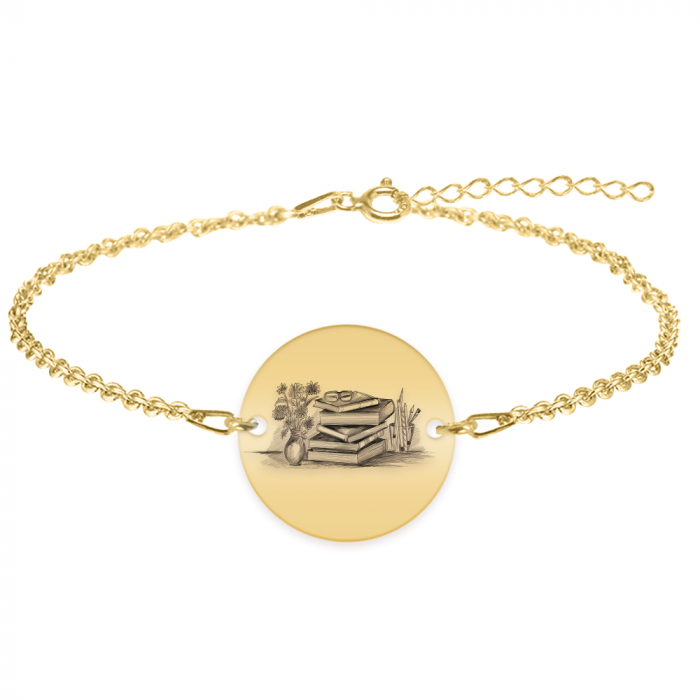 Doxa - Bratara personalizata invatatoare din argint 925 placat cu aur galben 24K [2]