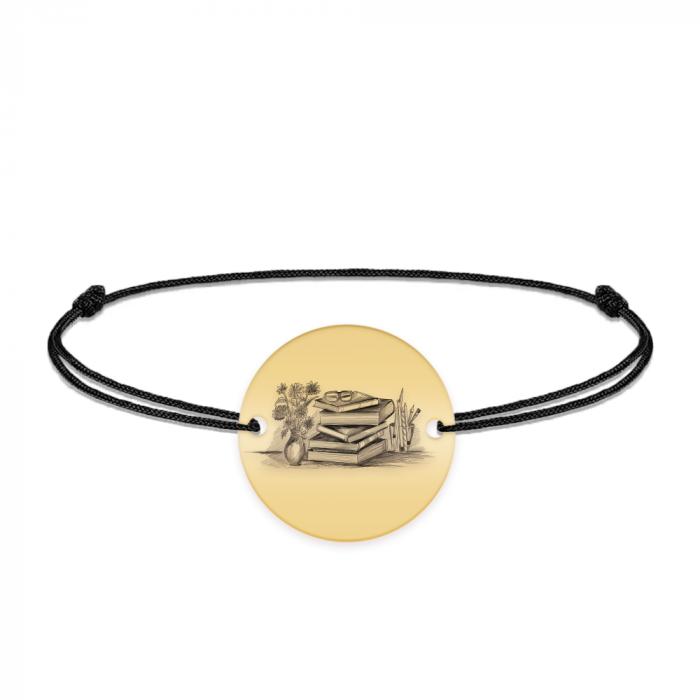 Doxa - Bratara personalizata snur invatatoare din argint 925 placat cu aur galben 24K [2]