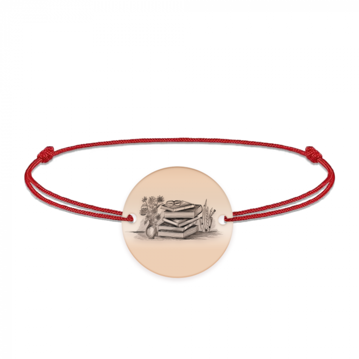 Doxa - Bratara personalizata snur invatatoare din argint 925 placat cu aur roz [3]