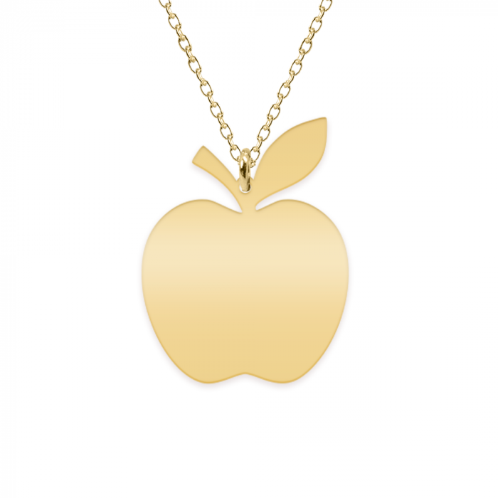 Elma - Colier personalizat invatatoare din argint 925 placat cu aur galben 24K [2]