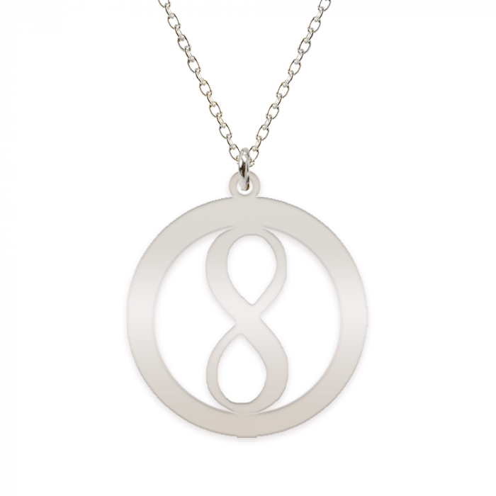 Eternity - Colier personalizat infinit in cerc din argint 925 [4]