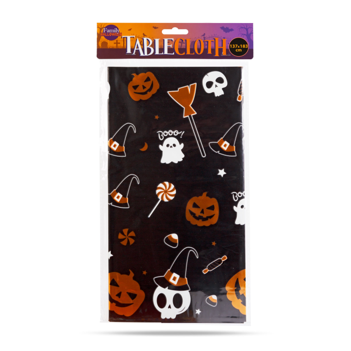 Fata de masa de Halloween - aluminiu - 137 x 183 cm - motiv mic [2]