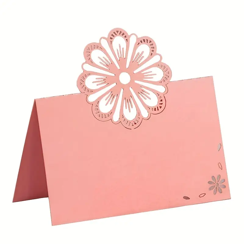 Felicitare cu floare decupată – model elegant, diverse culori [5]