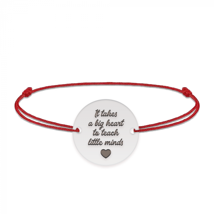 Graduatio - Bratara personalizata snur profesoara/invatatoare din argint 925 [3]