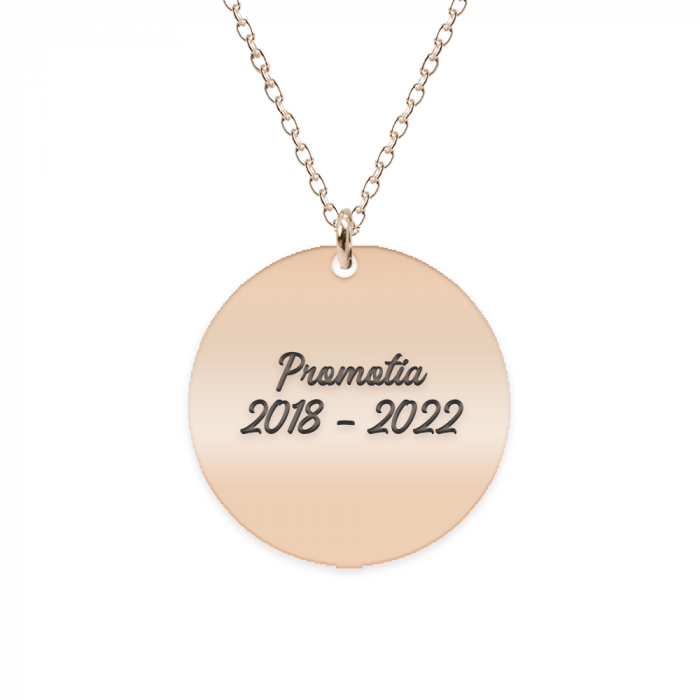 Graduatio - Colier personalizat profesoara/invatatoare din argint 925 placat cu aur roz [2]