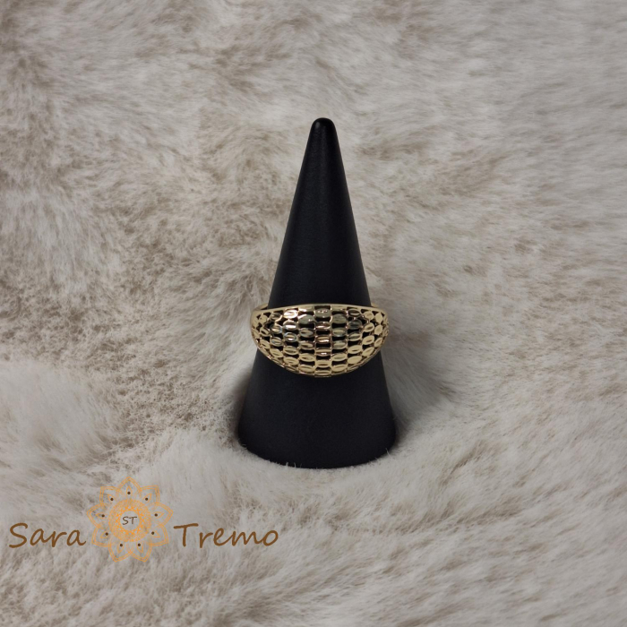 Ghiul clasic filigranat femei placat 14k - latime 1.1 cm [6]
