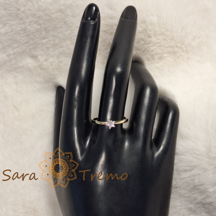 Inel fin placat cu aur, model clasic de logodnă [3]