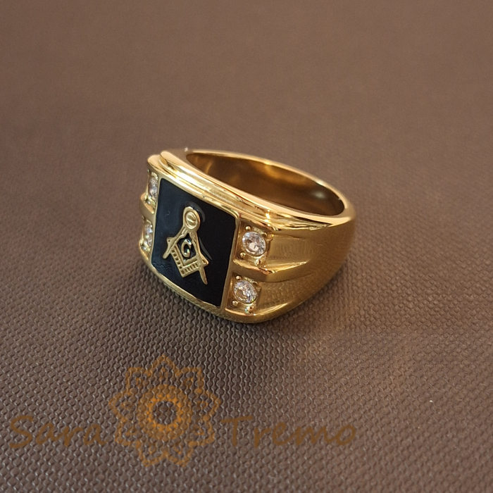 Inel masonic, lățime 1.6 cm – Eleganță și simbolism [2]