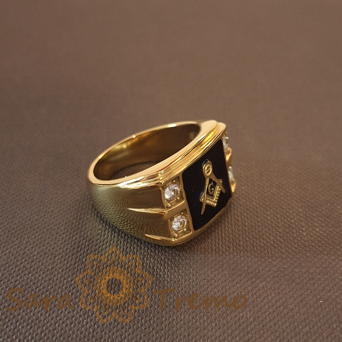 Inel masonic, lățime 1.6 cm – Eleganță și simbolism [3]