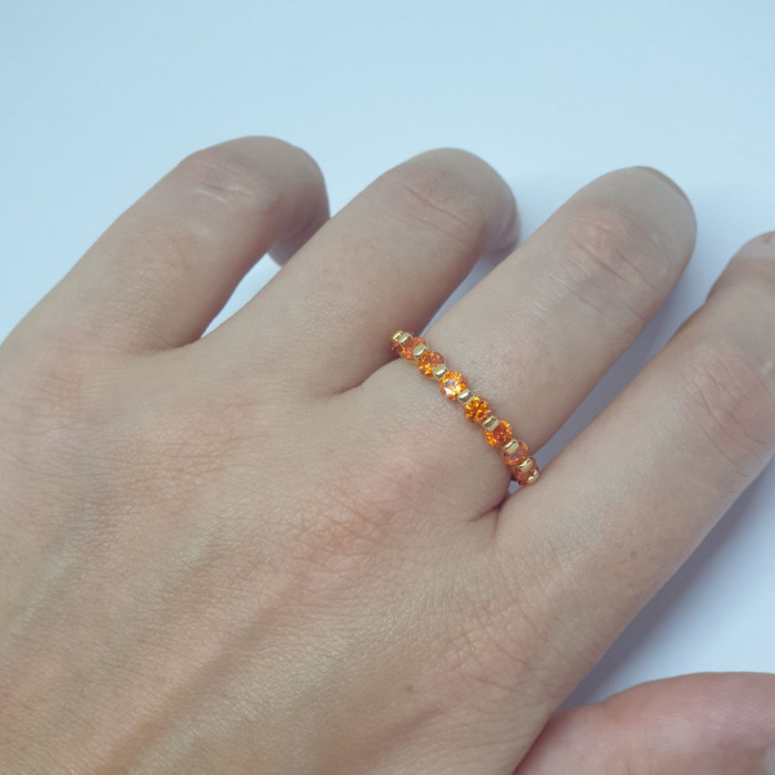 Inel placat cu aur Finger [3]