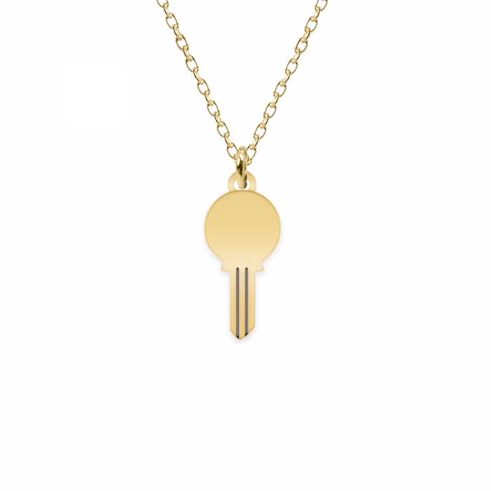 Key - Colier personalizat cheita cu litera din argint 925 placat cu aur galben 24K [2]