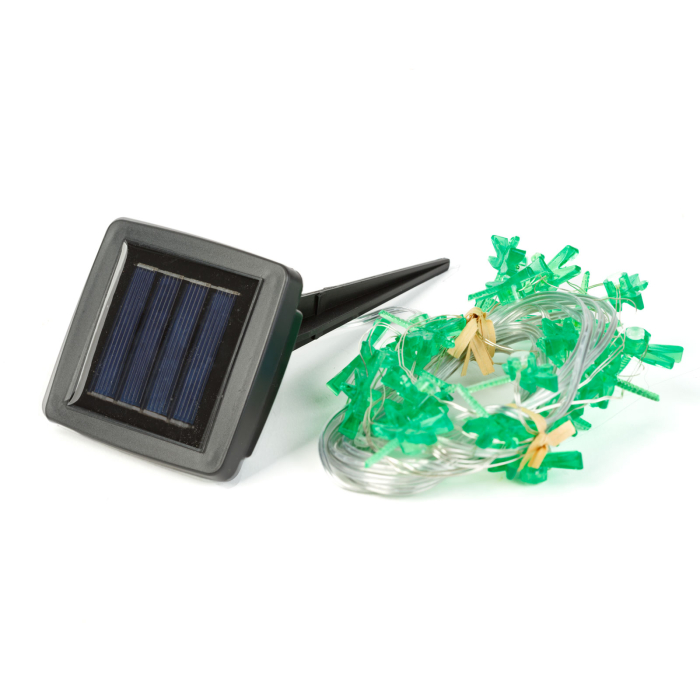 Lampă cu LED-uri solare - libelulă - 2,4 m - 25 LED-uri - alb cald [2]