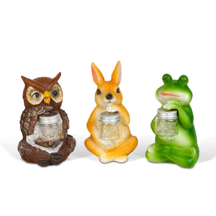 Lampa solara LED animale gradina, 15 cm, 10 LED alb cald, decor exterior, 3 modele [2]