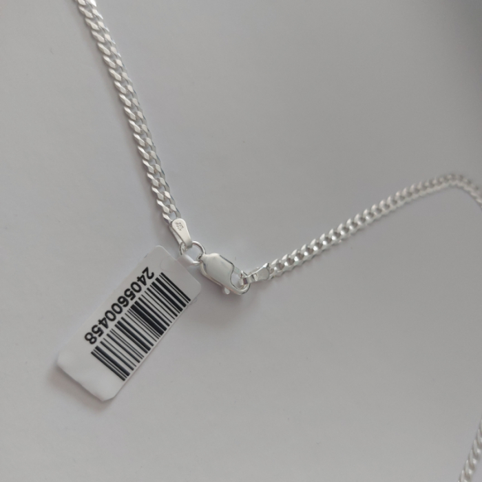 Lanț bărbătesc din argint cu zale aplatizate - Lungime 55 cm [5]