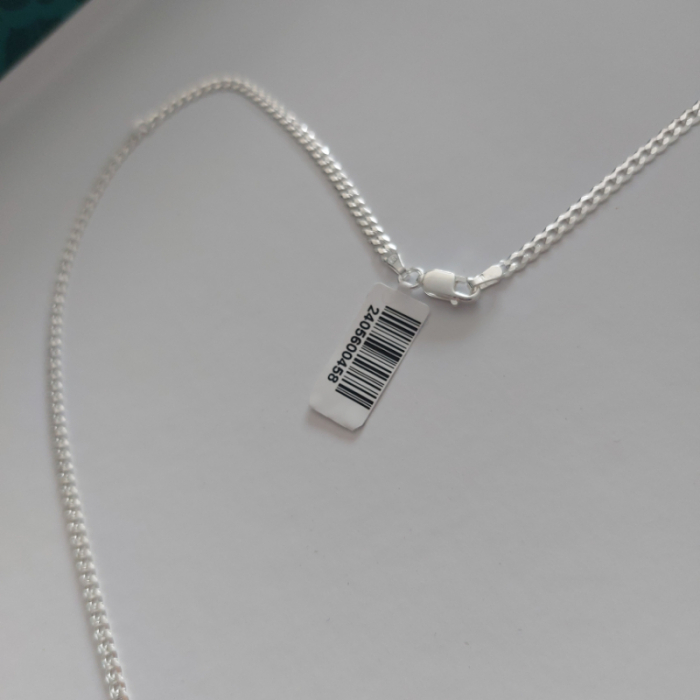 Lanț bărbătesc din argint cu zale aplatizate - Lungime 55 cm [4]