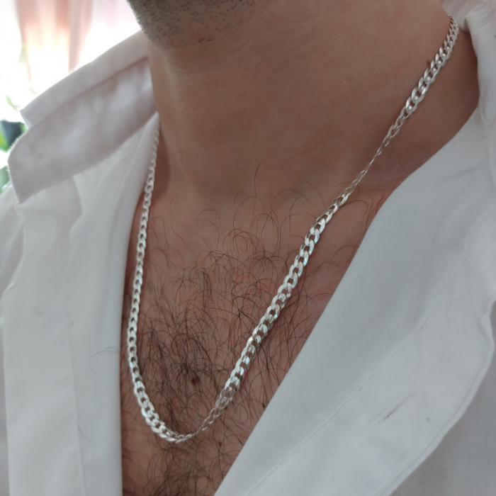 Lanț bărbătesc din argint Slayer - 55 cm [2]