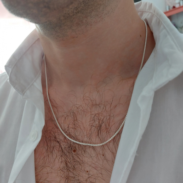 Lanț unisex din argint Triton - 50 cm [5]