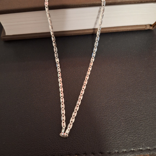 Lantisor din argint 925 tip placute El Mio - unisex - 55 cm [4]