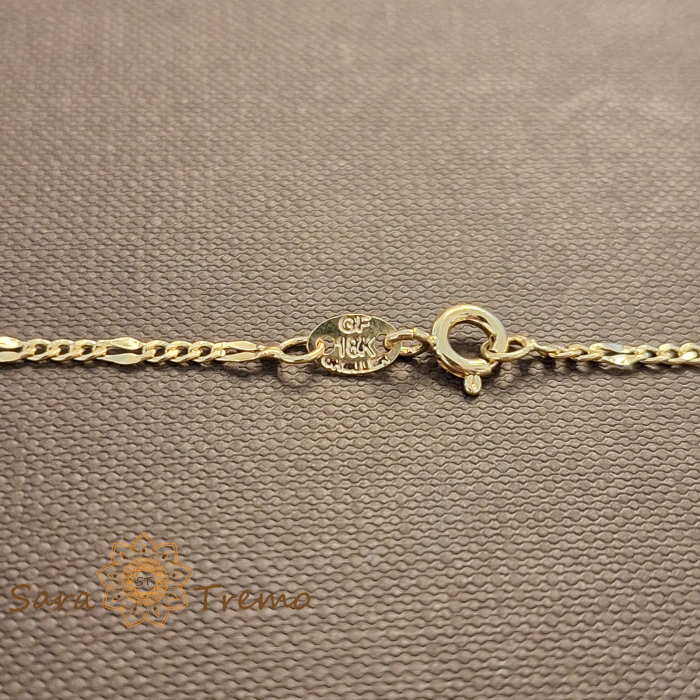 Lantisor Imperial – Unisex placat aur 18K Brazilia cu stanta [3]