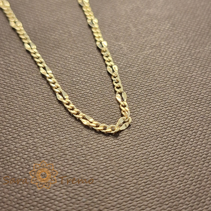Lantisor Imperial – Unisex placat aur 18K Brazilia cu stanta [2]