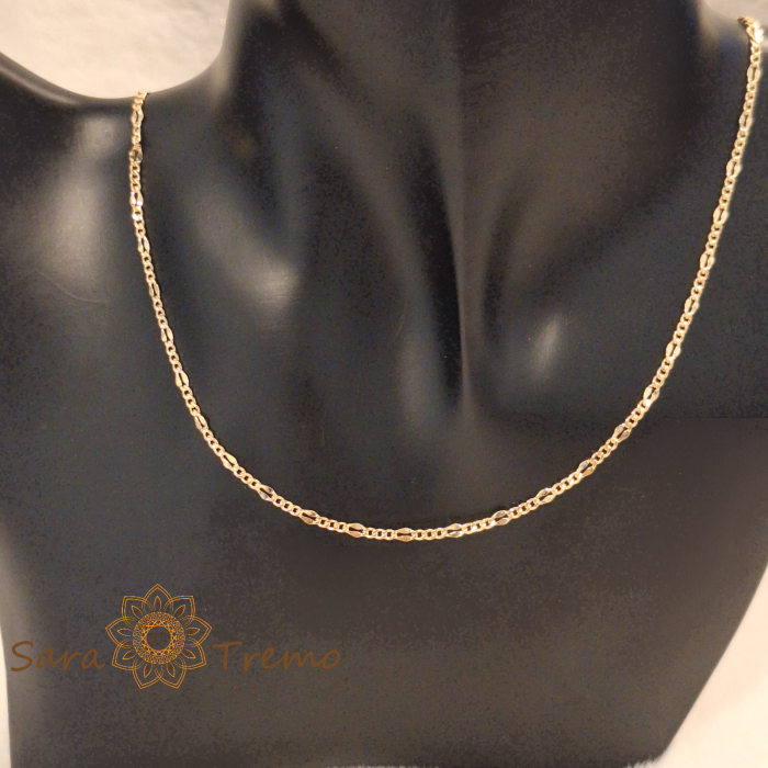 Lantisor Imperial – Unisex placat aur 18K Brazilia cu stanta [7]
