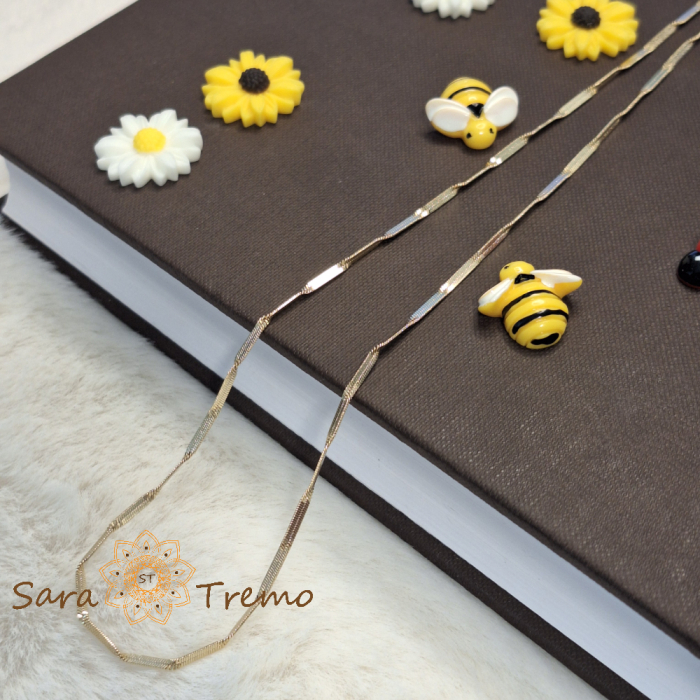 Lantisor unisex aur 14K placat – Elegance Line 45 cm [5]