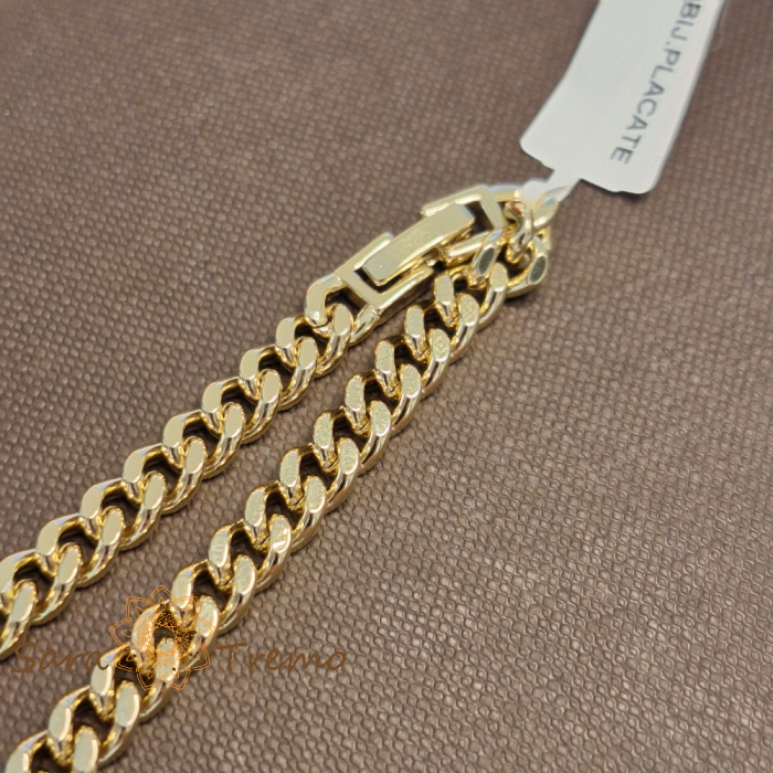 Colier aur 14K placat cu inima stralucitoare 50 cm [4]