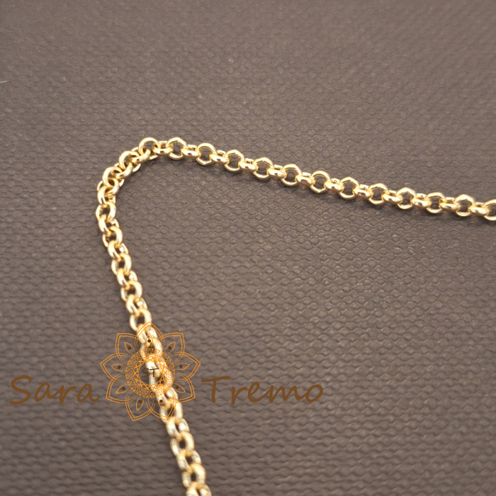 Colier placat cu aur 18K Brazilia cu stanta – Ramura de Aur 40+5cm [9]