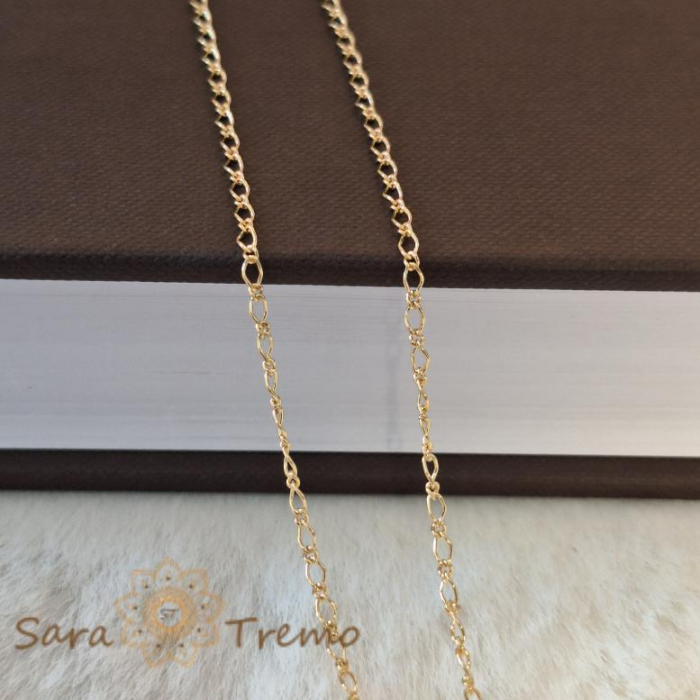 Lănțișor unisex placat cu aur 18K, model 1 cu 1, 50 cm [6]