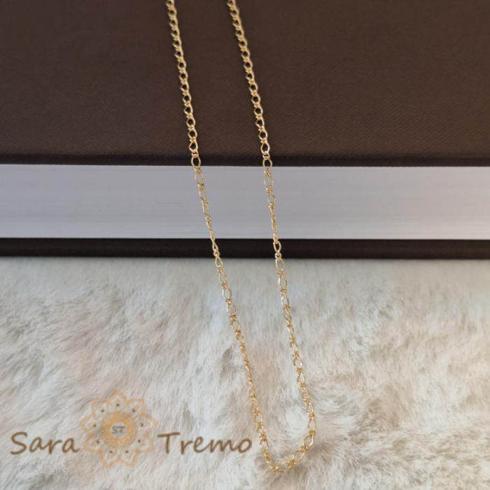 Lănțișor unisex placat cu aur 18K, model 1 cu 1, 50 cm [5]