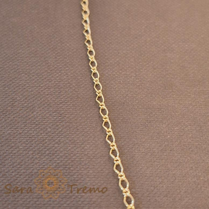 Lănțișor unisex placat cu aur 18K, model 1 cu 1, 50 cm [3]